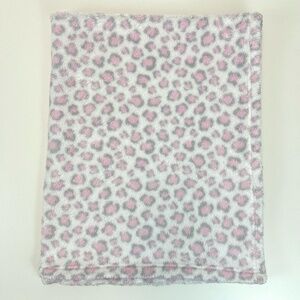 Baby Gear Cheetah Blanket Pink Gray Leopard Soft Fleece 36x30 Security Lovey